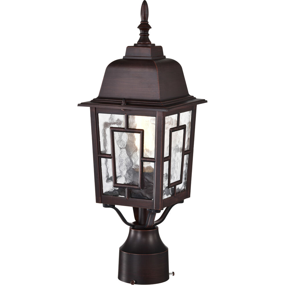 Nuvo Lighting Banyan 1 Light 17 Inch Rustic Bronze Outdoor Post Light
