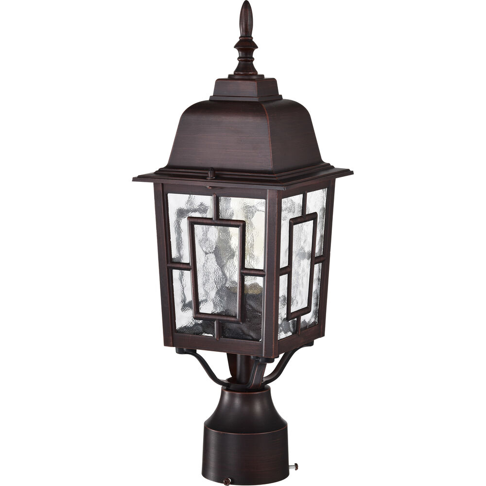 Nuvo Lighting Banyan 1 Light 17 Inch Rustic Bronze Outdoor Post Light