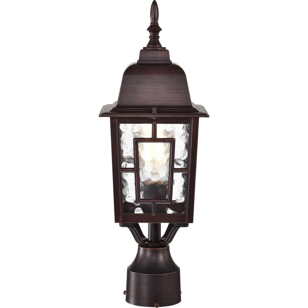 Nuvo Lighting Banyan 1 Light 17 Inch Rustic Bronze Outdoor Post Light