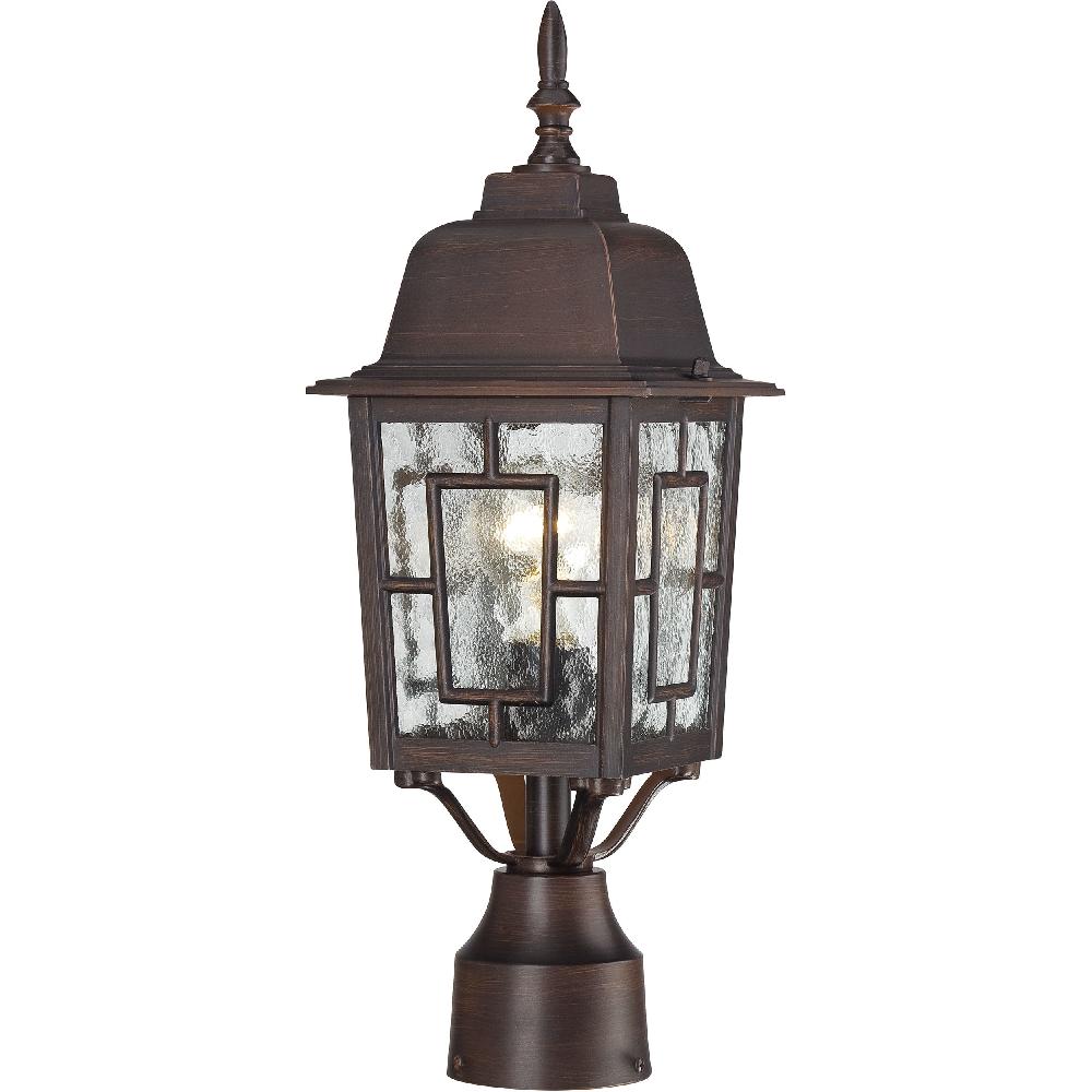 nuvo lighting Banyan 1 Light 17 inch Rustic Bronze Outdoor Post Light
