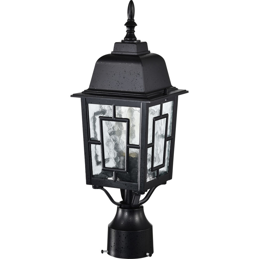Nuvo Lighting Banyan 1 Light 17 Inch Textured Black Outdoor Post Light