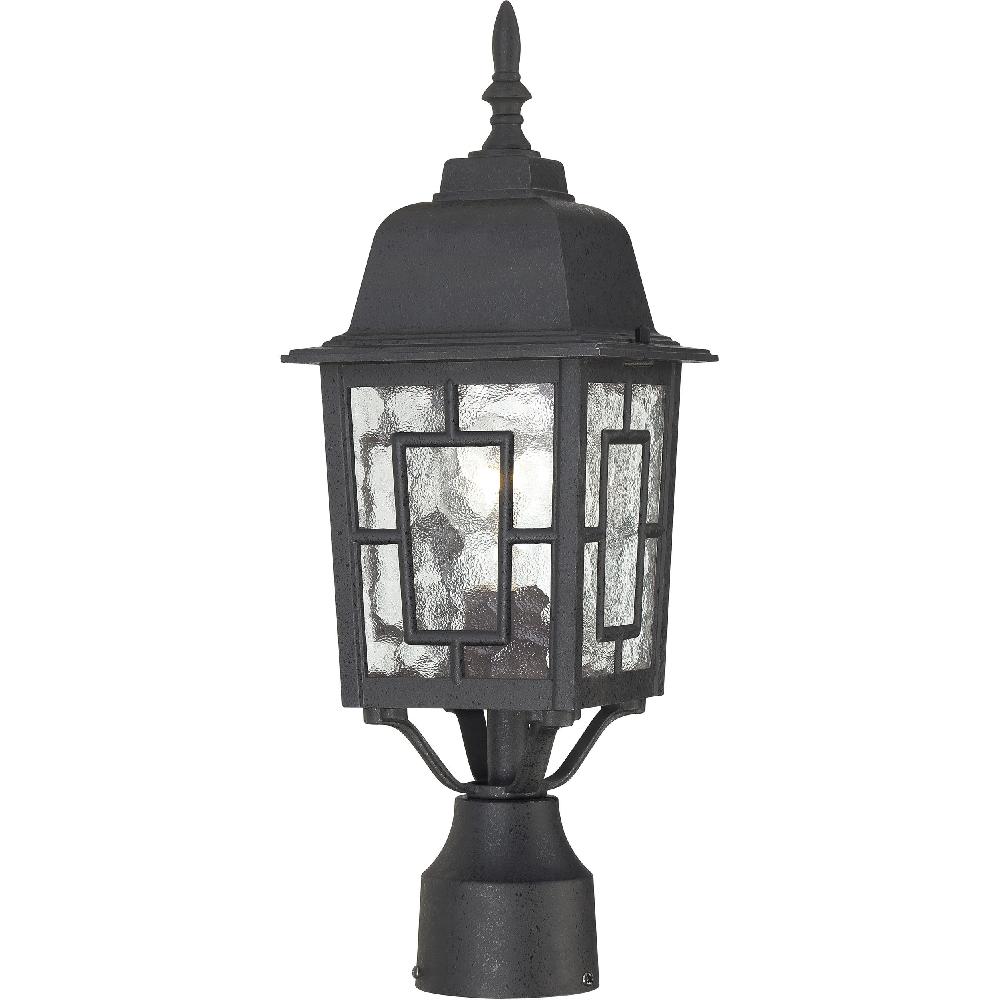 nuvo lighting Banyan 1 Light 17 inch Textured Black Outdoor Post Light