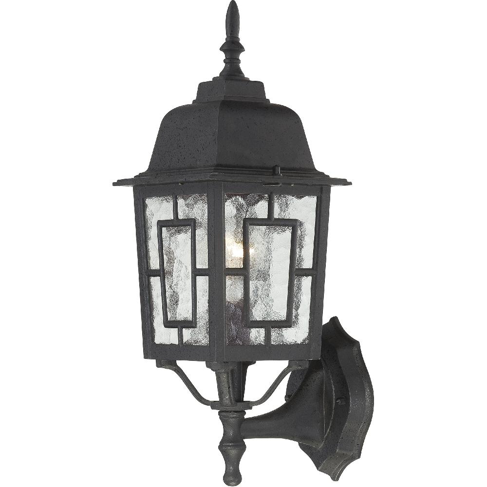 nuvo lighting Banyan 1 Light 17 inch Textured Black Outdoor Wall Sconce