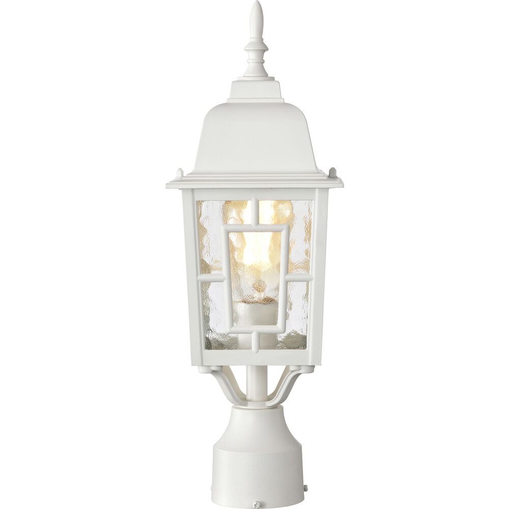 Nuvo Lighting Banyan 1 Light 17 Inch White Outdoor Post Light