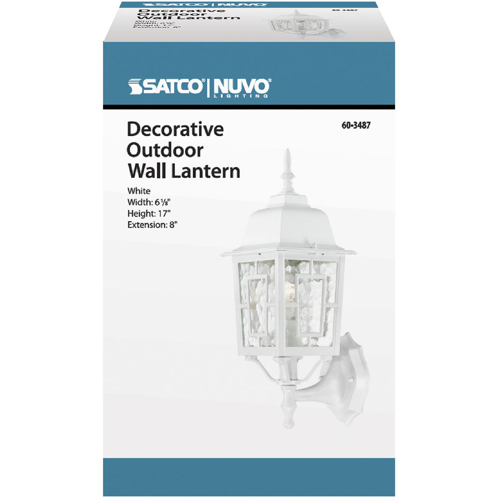 Nuvo Lighting Banyan 1 Light 17 Inch White Outdoor Wall Sconce