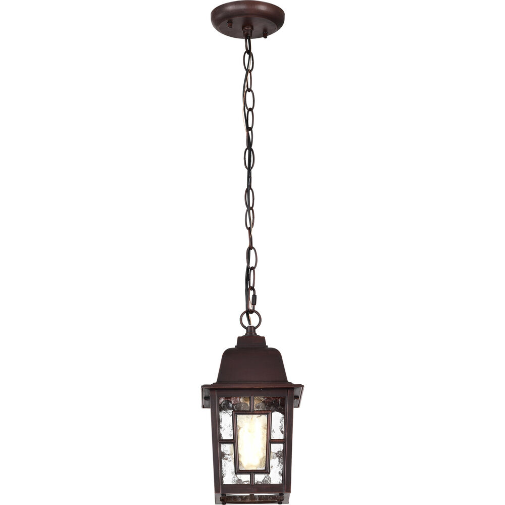 Nuvo Lighting Banyan 1 Light 6 Inch Rustic Bronze Outdoor Hanging Lantern