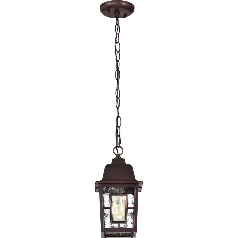 Nuvo Lighting Banyan 1 Light 6 Inch Rustic Bronze Outdoor Hanging Lantern
