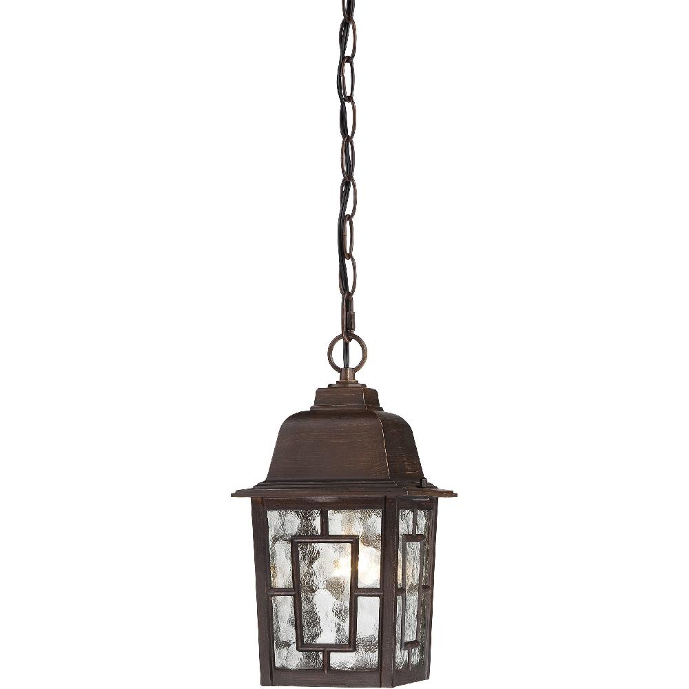 nuvo lighting Banyan 1 Light 6 inch Rustic Bronze Outdoor Hanging Lantern