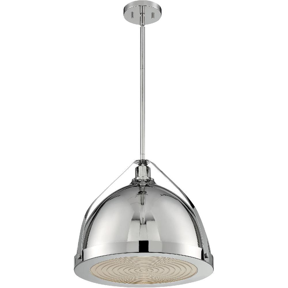nuvo lighting Barbett 1 Light 17.63 inch Polished Nickel Pendant Ceiling Light