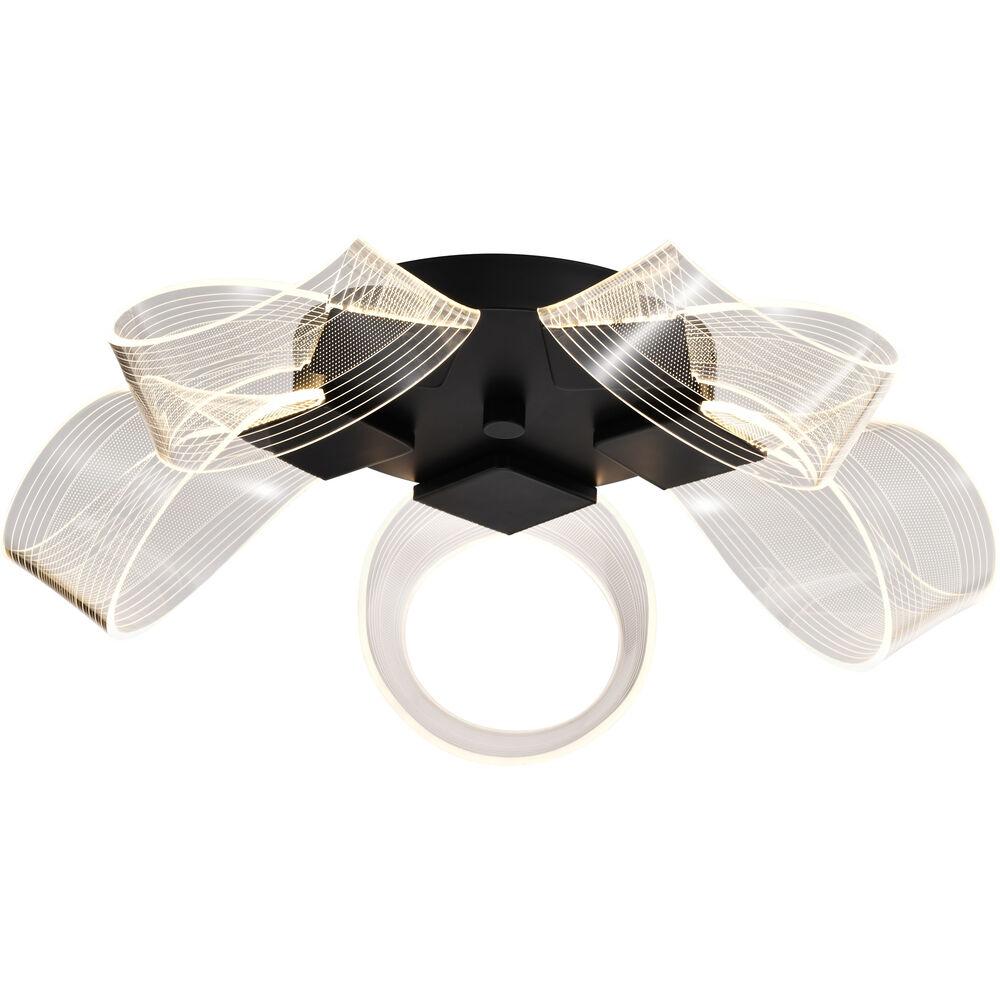 Nuvo Lighting Barnett LED 20.88 Inch Matte Black Flush Mount Ceiling Light