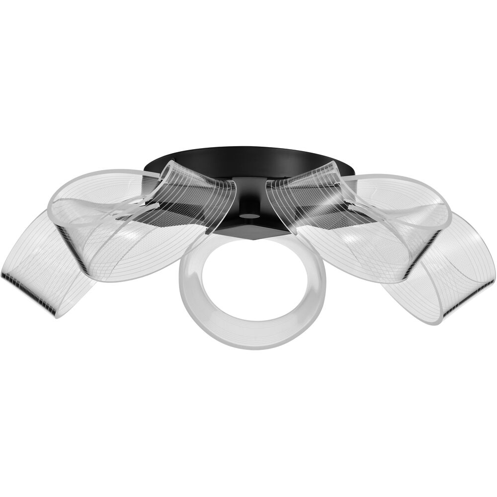 Nuvo Lighting Barnett LED 20.88 Inch Matte Black Flush Mount Ceiling Light