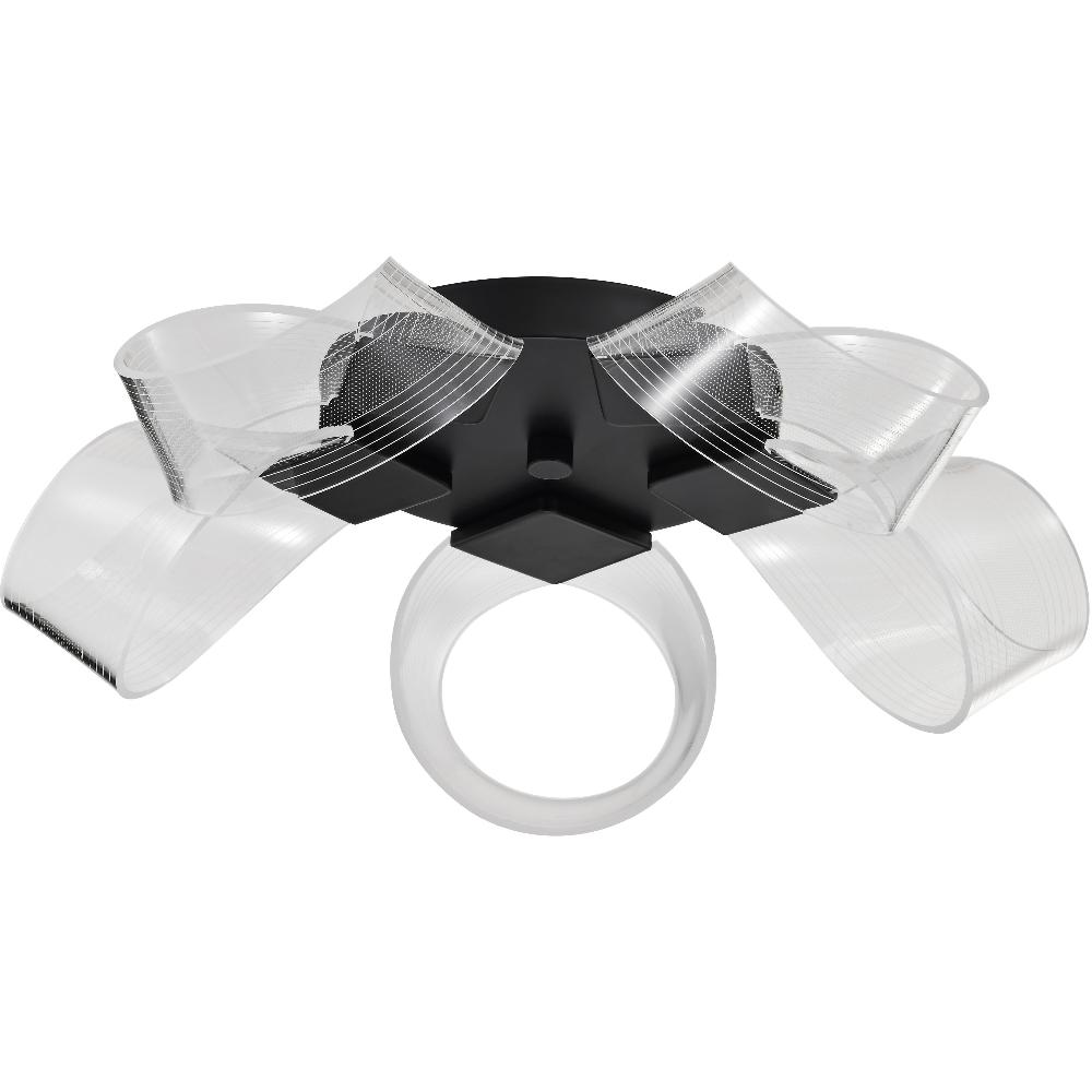 nuvo lighting Barnett LED 20.88 inch Matte Black Flush Mount Ceiling Light