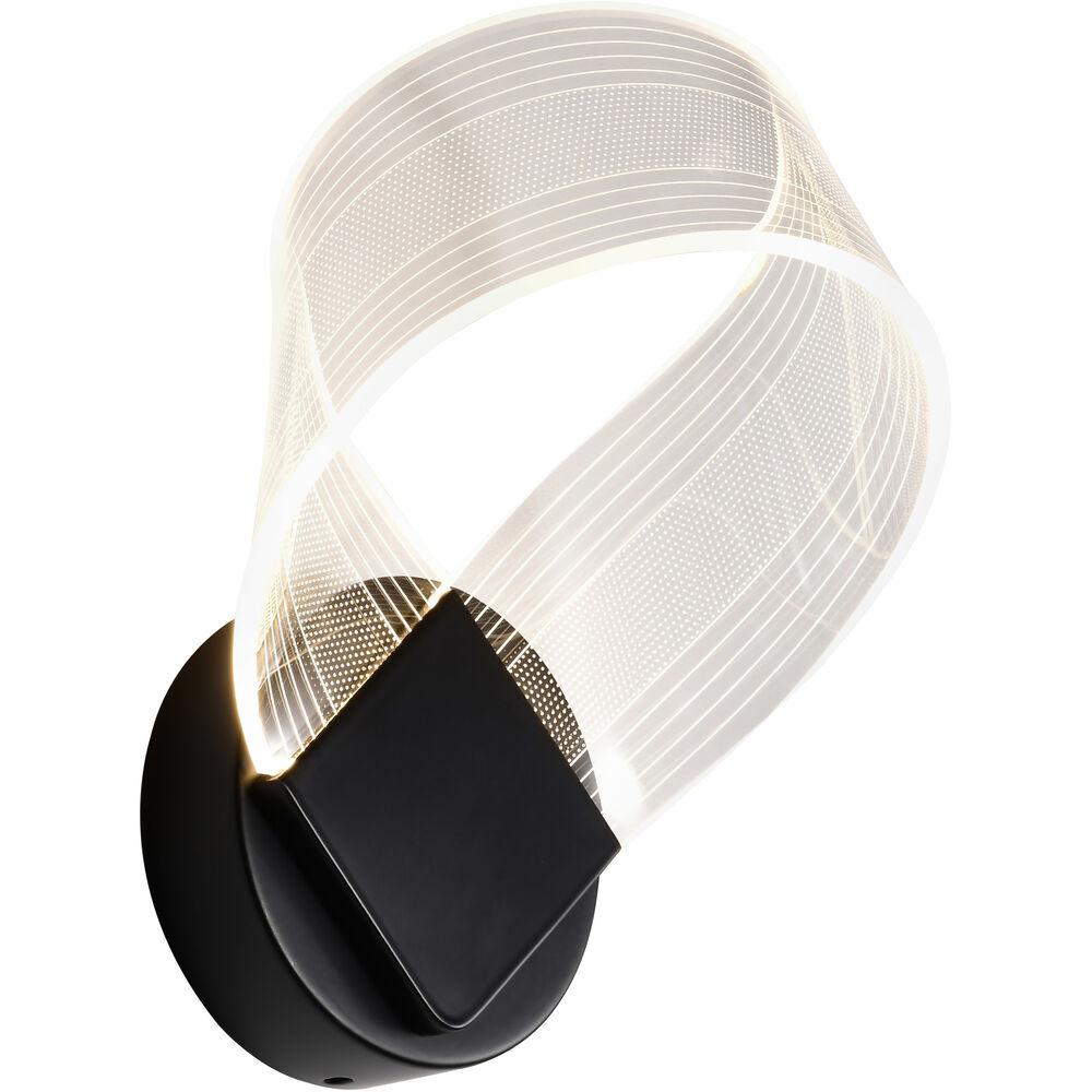 Nuvo Lighting Barnett LED 7.5 Inch Matte Black Vanity Light Wall Light