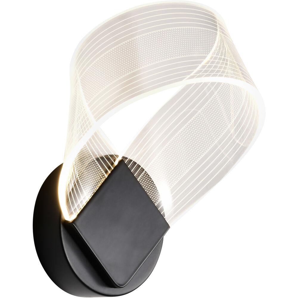 Nuvo Lighting Barnett LED 7.5 Inch Matte Black Vanity Light Wall Light