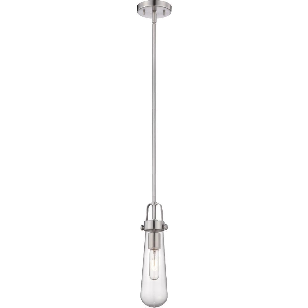 nuvo lighting Beaker 1 Light 5 inch Brushed Nickel Mini Pendant Ceiling Light