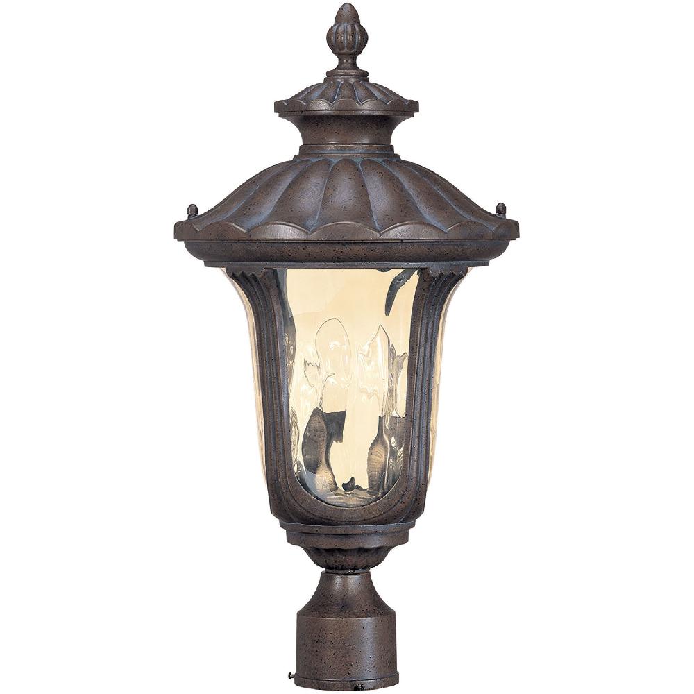 nuvo lighting Beaumont 2 Light 21.5 inch Fruitwood Post Lantern