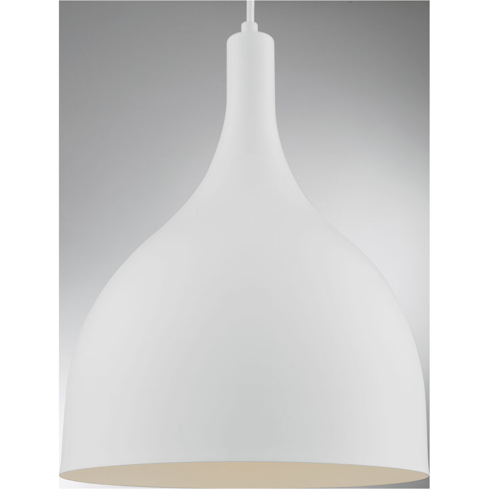 Nuvo Lighting Bellcap 1 Light 12 Inch Matte White Pendant Ceiling Light