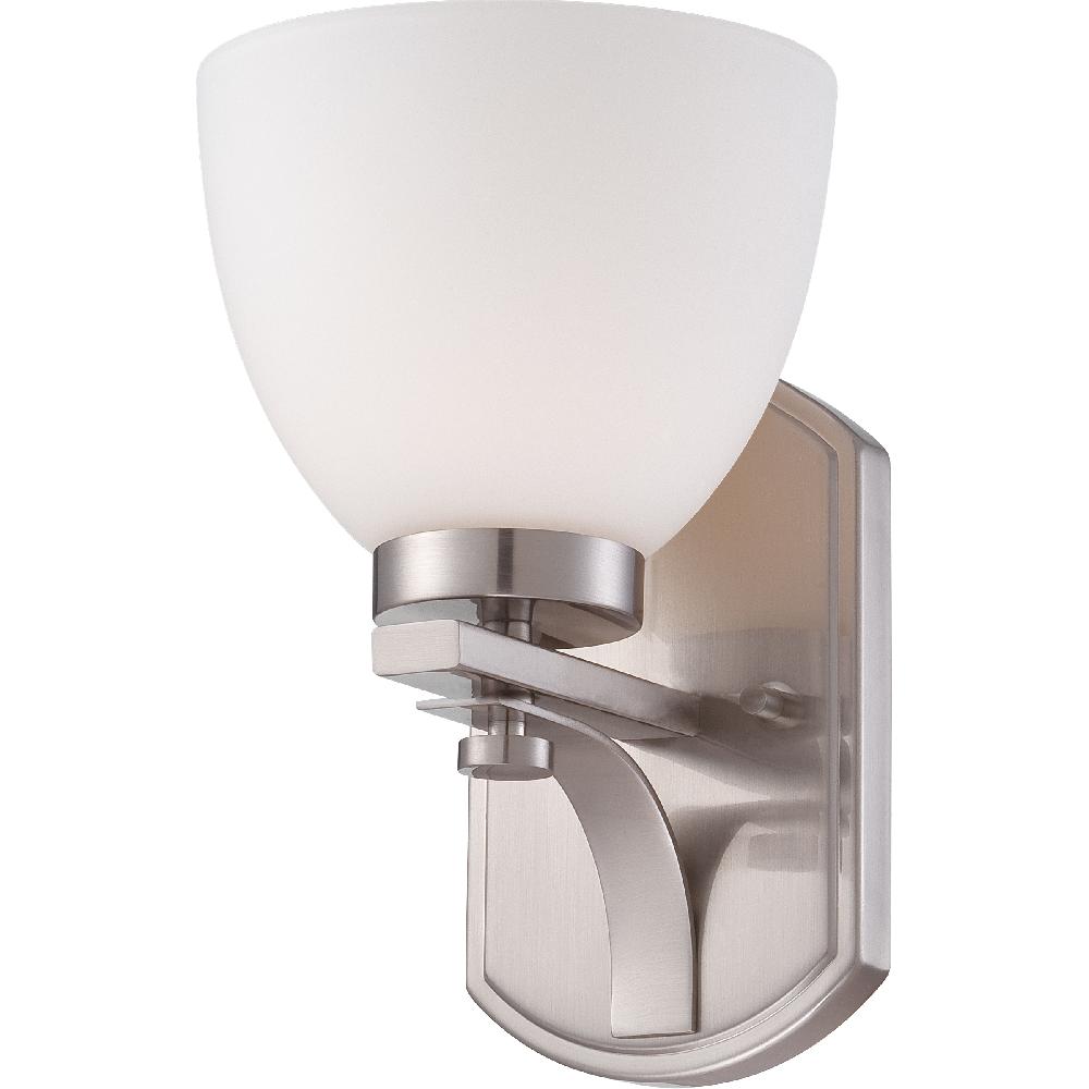 nuvo lighting Bentley 1 Light 10.25 inch Brushed Nickel Vanity Light Wall Light