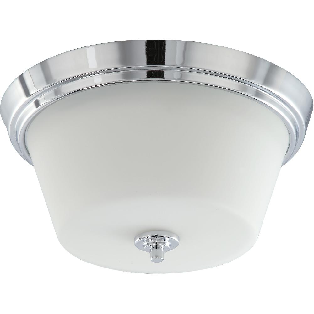 nuvo lighting Bento 3 Light 13 inch Polished Chrome Flush Mount Ceiling Light