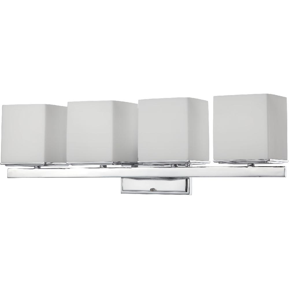 nuvo lighting Bento 4 Light 30 inch Polished Chrome Vanity Light Wall Light