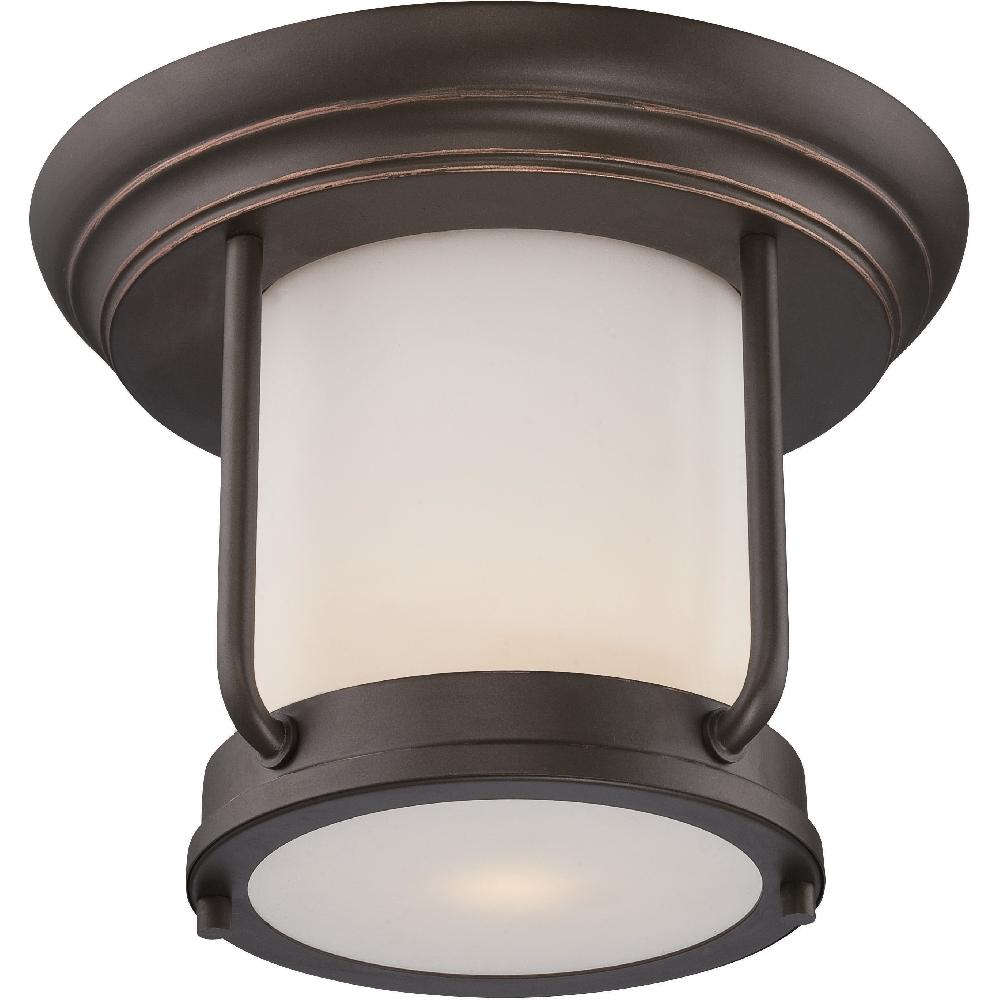 nuvo lighting Bethany LED 10 inch Mahogany Bronze Outdoor Flush Mount