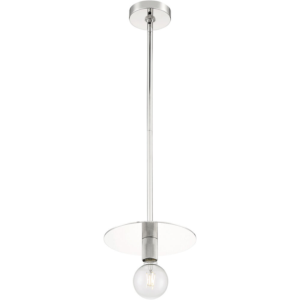 Nuvo Lighting Bizet 1 Light 10 Inch Polished Nickel Pendant Ceiling Light