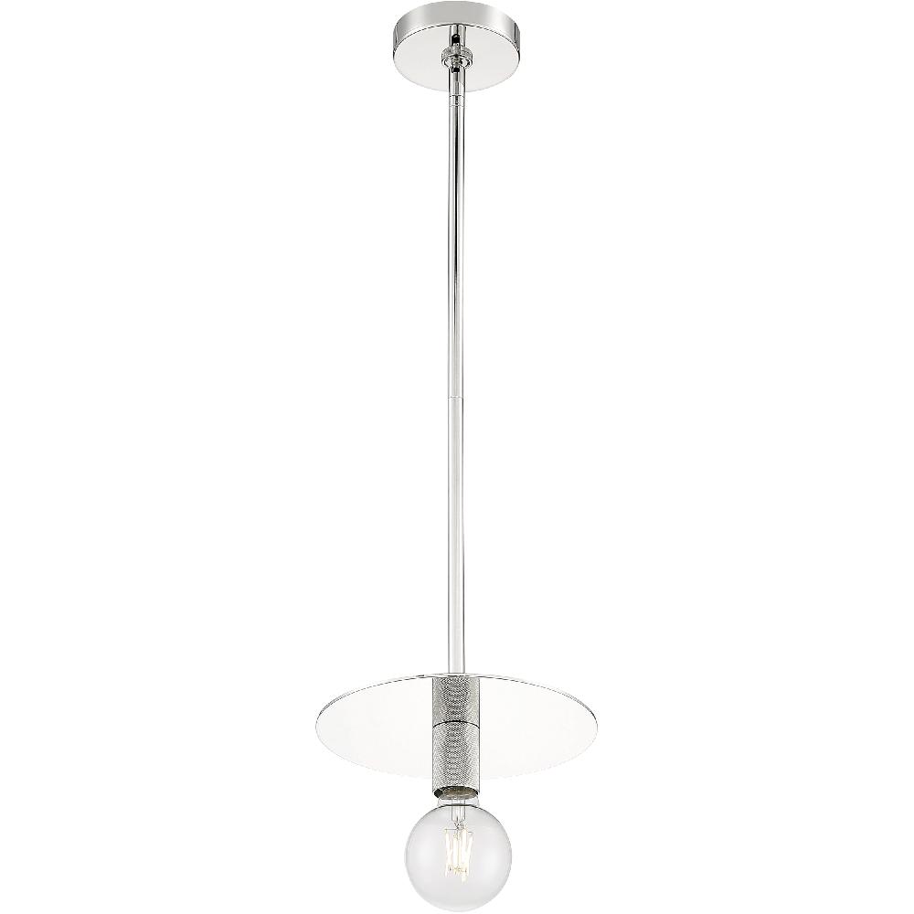 nuvo lighting Bizet 1 Light 10 inch Polished Nickel Pendant Ceiling Light