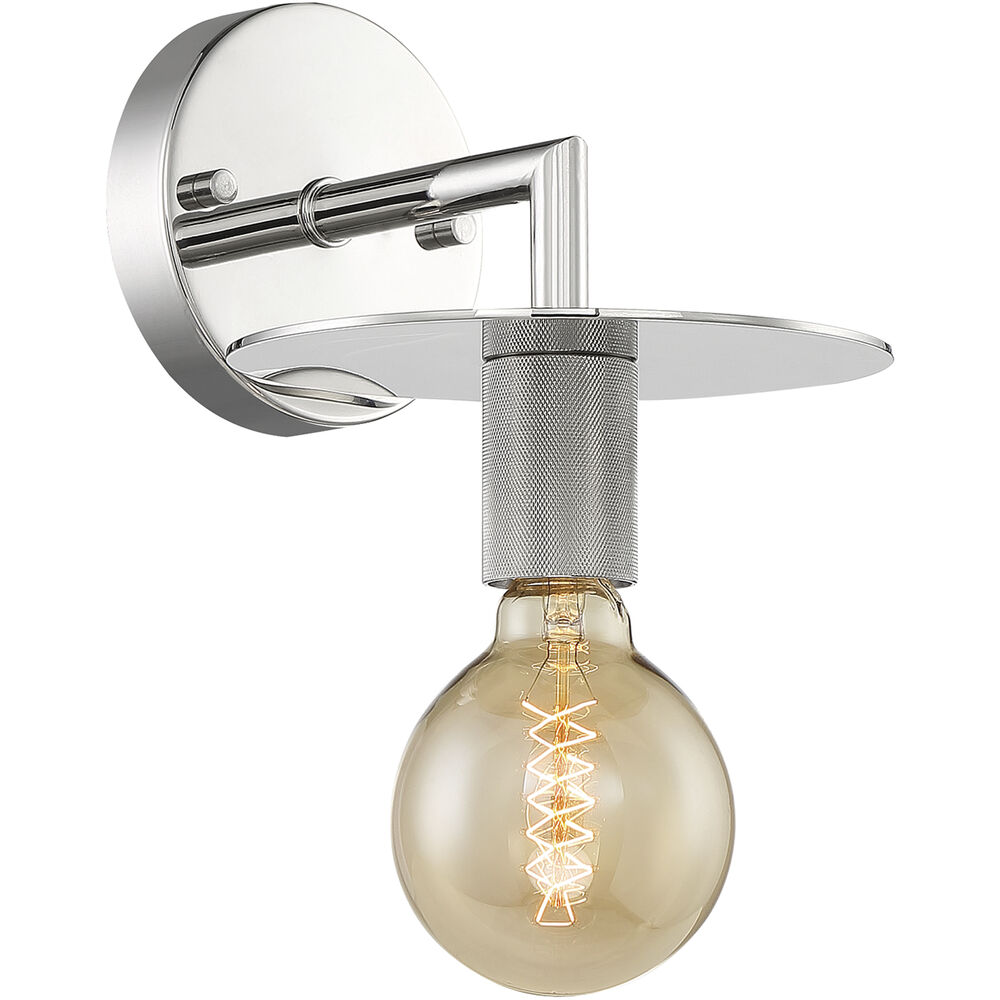 Nuvo Lighting Bizet 1 Light 7 Inch Polished Nickel Vanity Light Wall Light