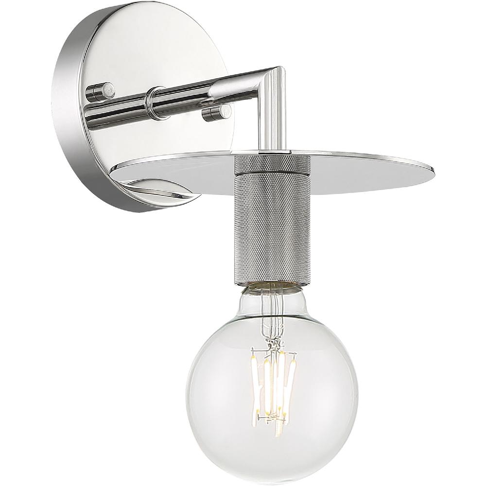 nuvo lighting Bizet 1 Light 7 inch Polished Nickel Vanity Light Wall Light