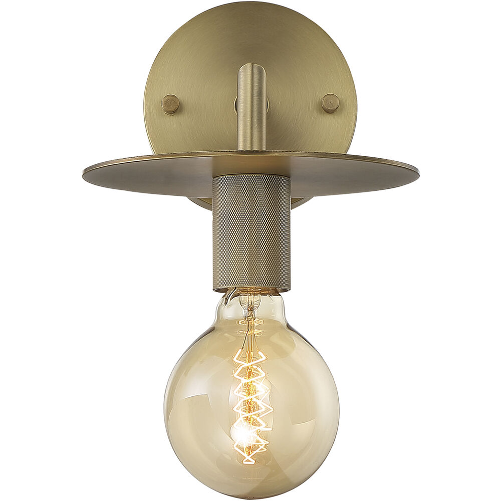 Nuvo Lighting Bizet 1 Light 7 Inch Vintage Brass Vanity Light Wall Light