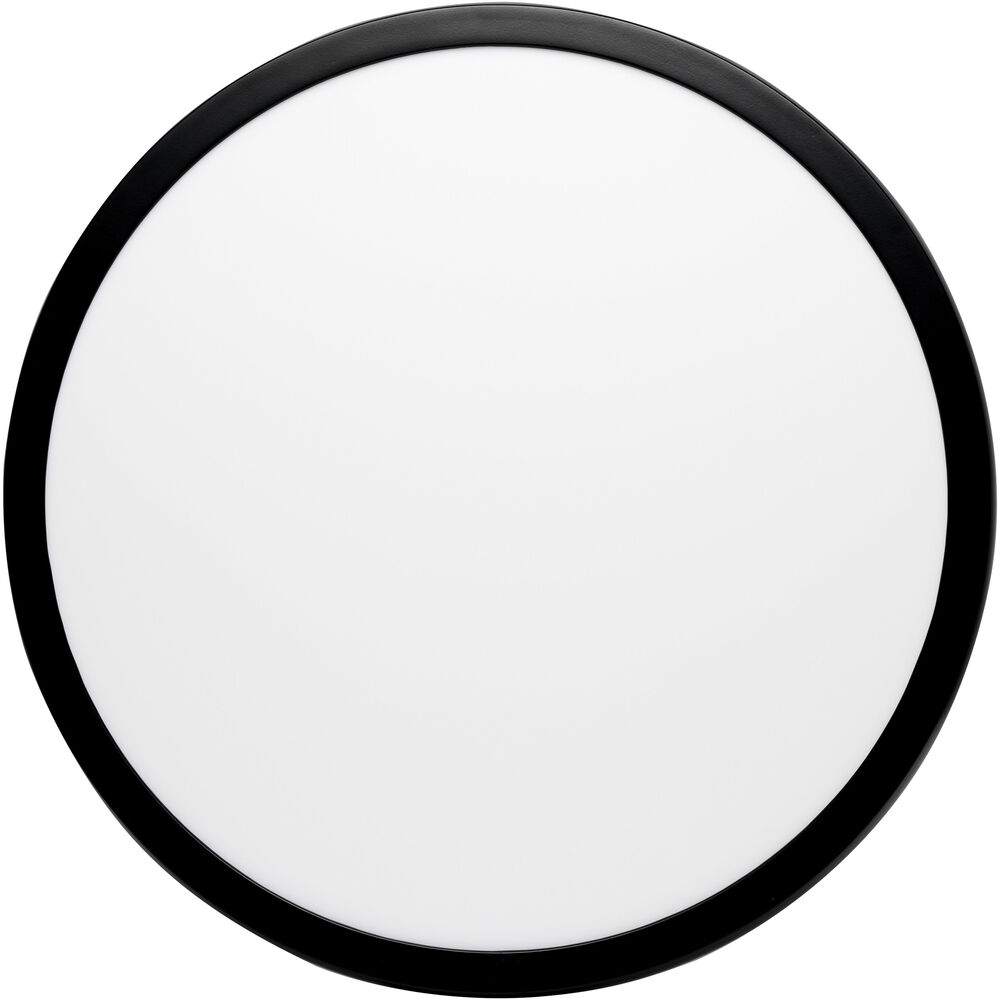 Nuvo Lighting Blink Pro+ LED 19 Inch Black Edge Lit Flush Mount Ceiling Light