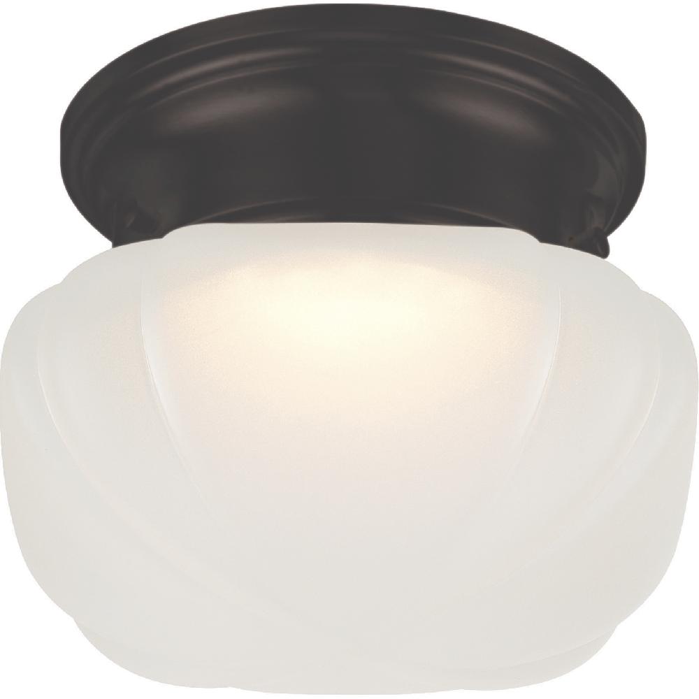 nuvo lighting Bogie LED 6.25 inch Mahogany Bronze Flush Mount Ceiling Light