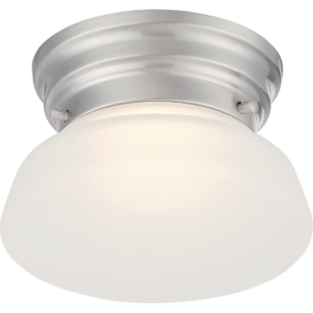 nuvo lighting Bogie LED 6 inch Brushed Nickel Flush Mount Ceiling Light
