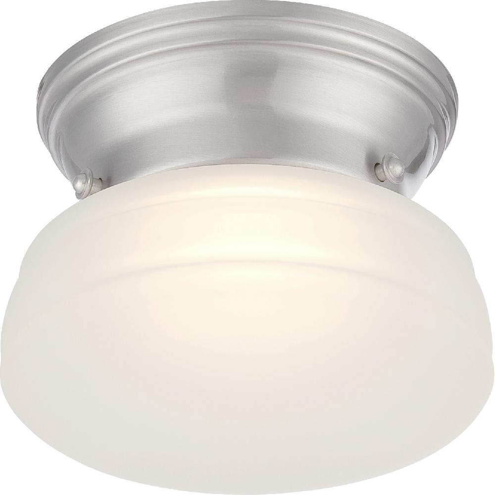 nuvo lighting Bogie LED 6 inch Brushed Nickel Flush Mount Ceiling Light