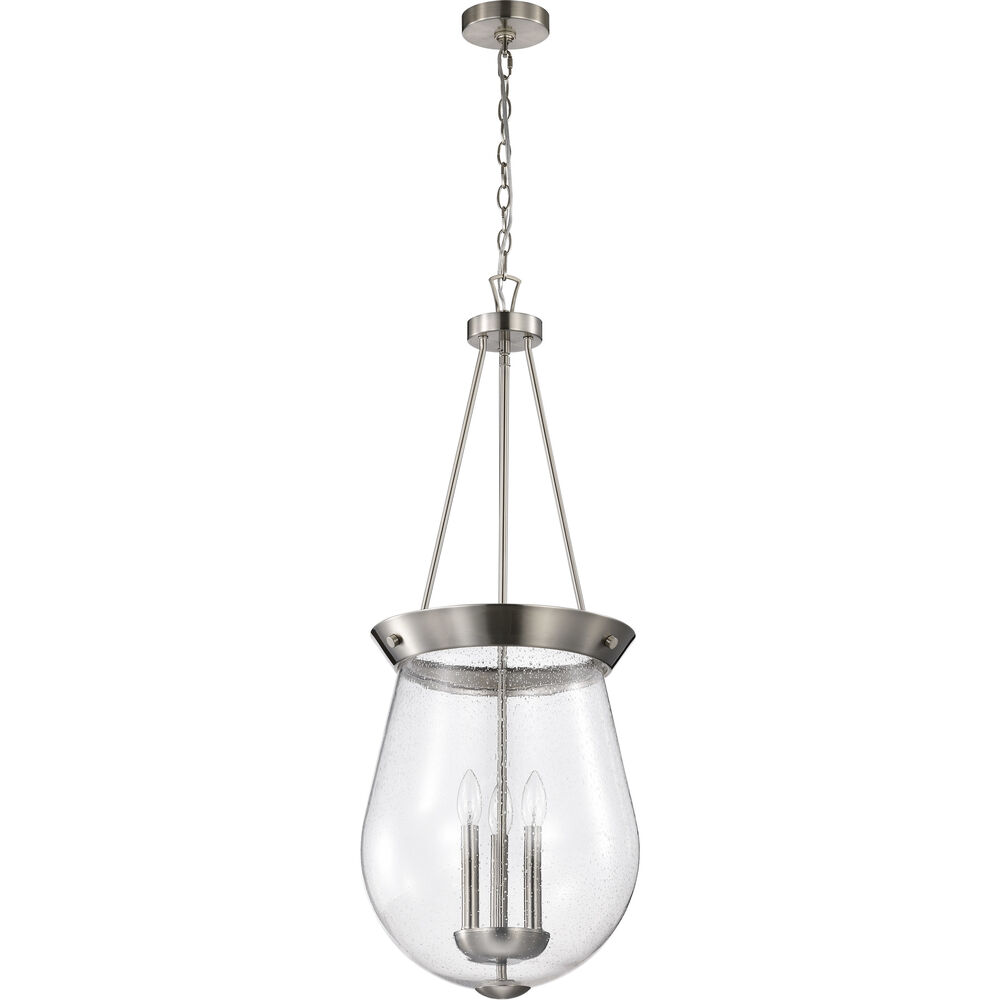 Nuvo Lighting Boliver 3 Light 14.13 Inch Brushed Nickel Pendant Ceiling Light