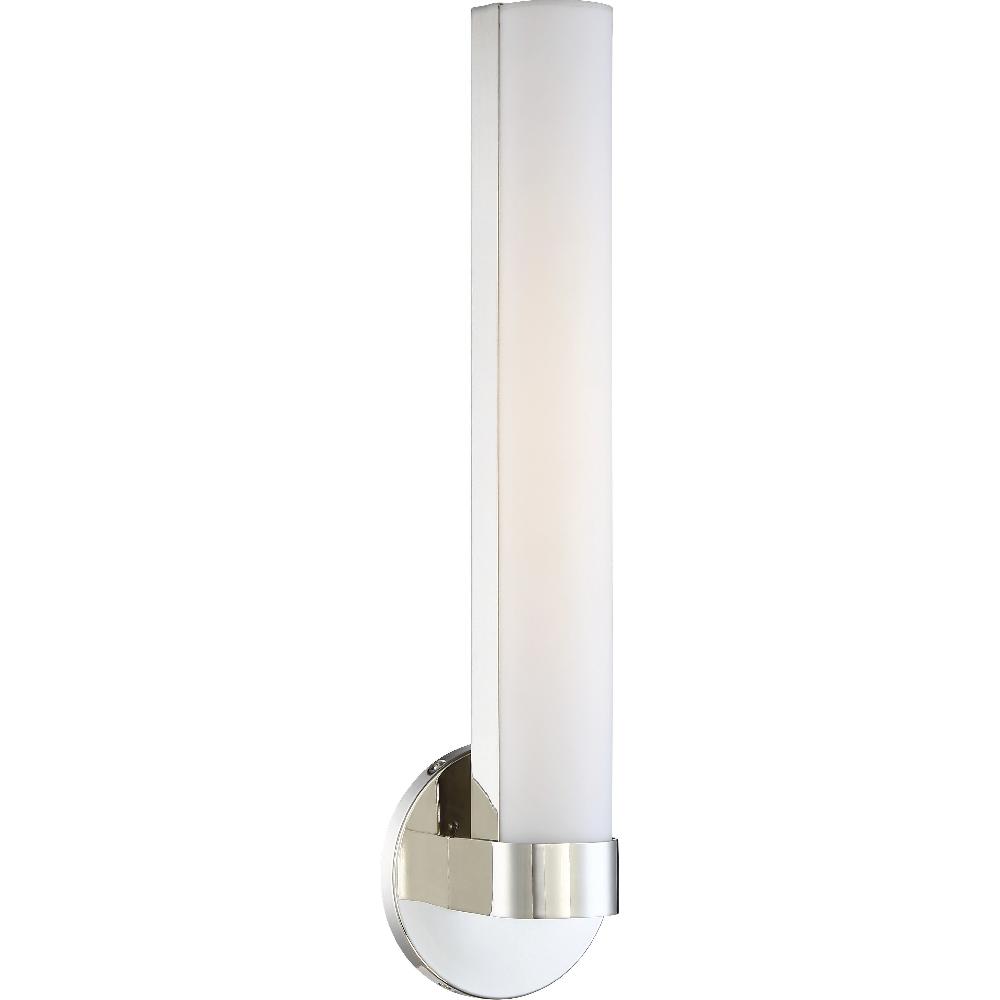nuvo lighting Bond LED 6 inch Polished Nickel Vanity Light Wall Light