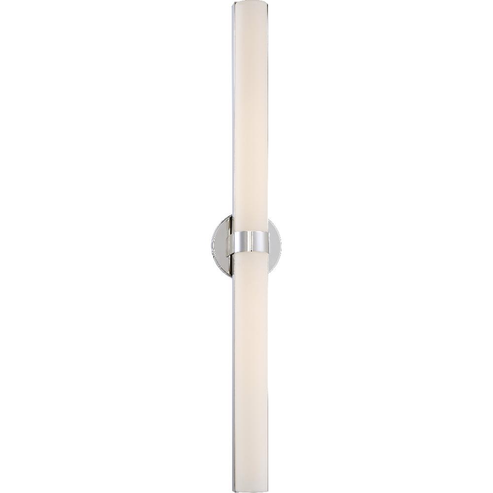 nuvo lighting Bond LED 6 inch Polished Nickel Vanity Light Wall Light