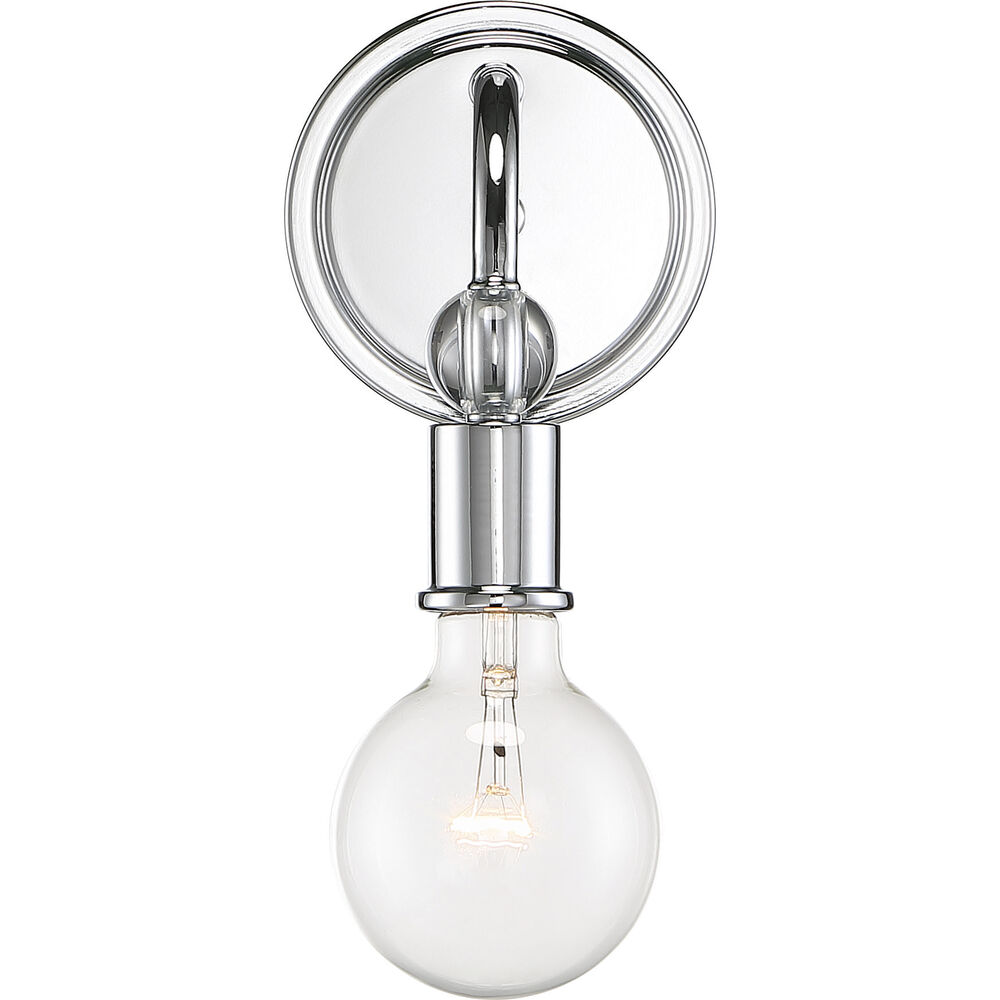 Nuvo Lighting Bounce 1 Light 5 Inch Polished Nickel Wall Sconce Wall Light