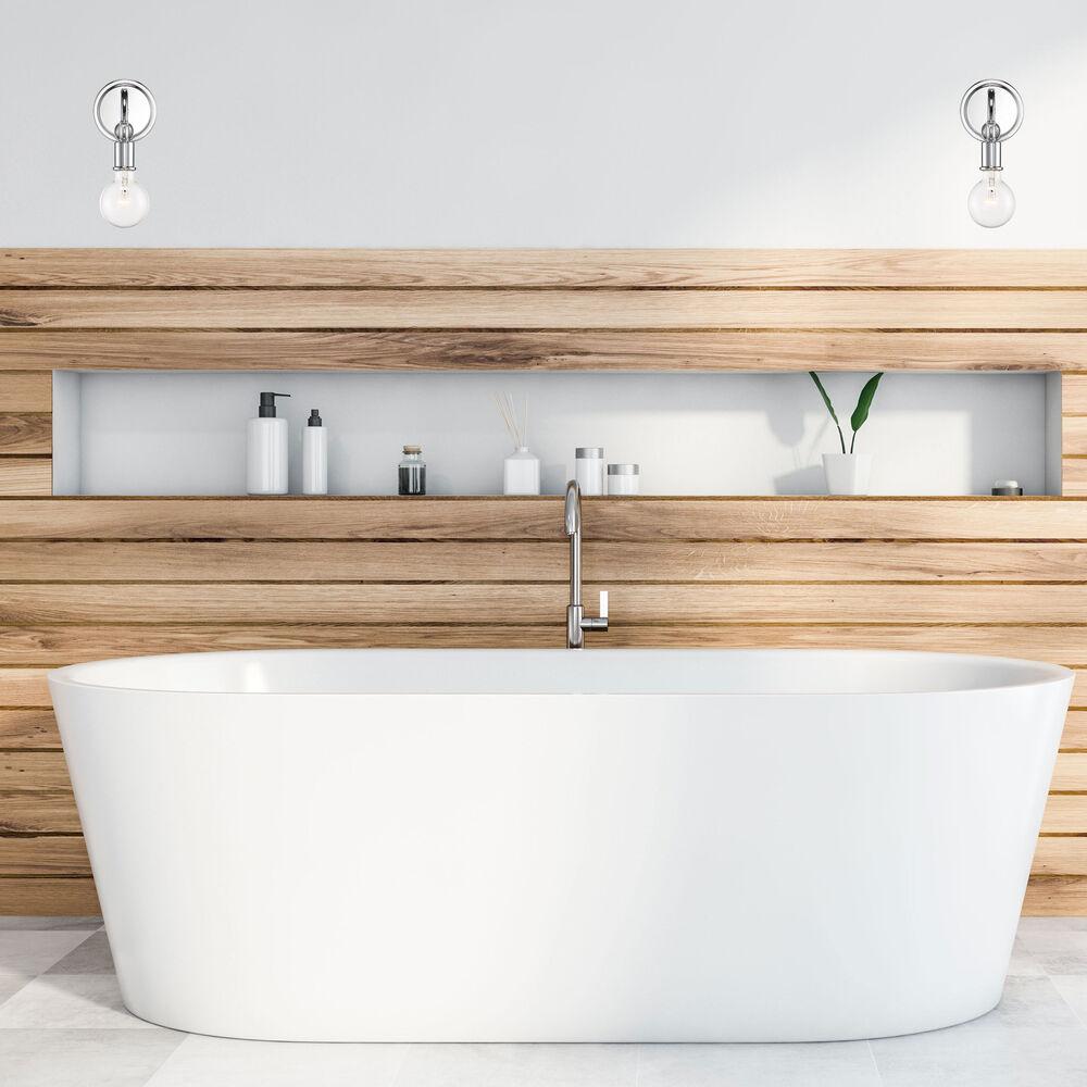 Nuvo Lighting Bounce 1 Light 5 Inch Polished Nickel Wall Sconce Wall Light