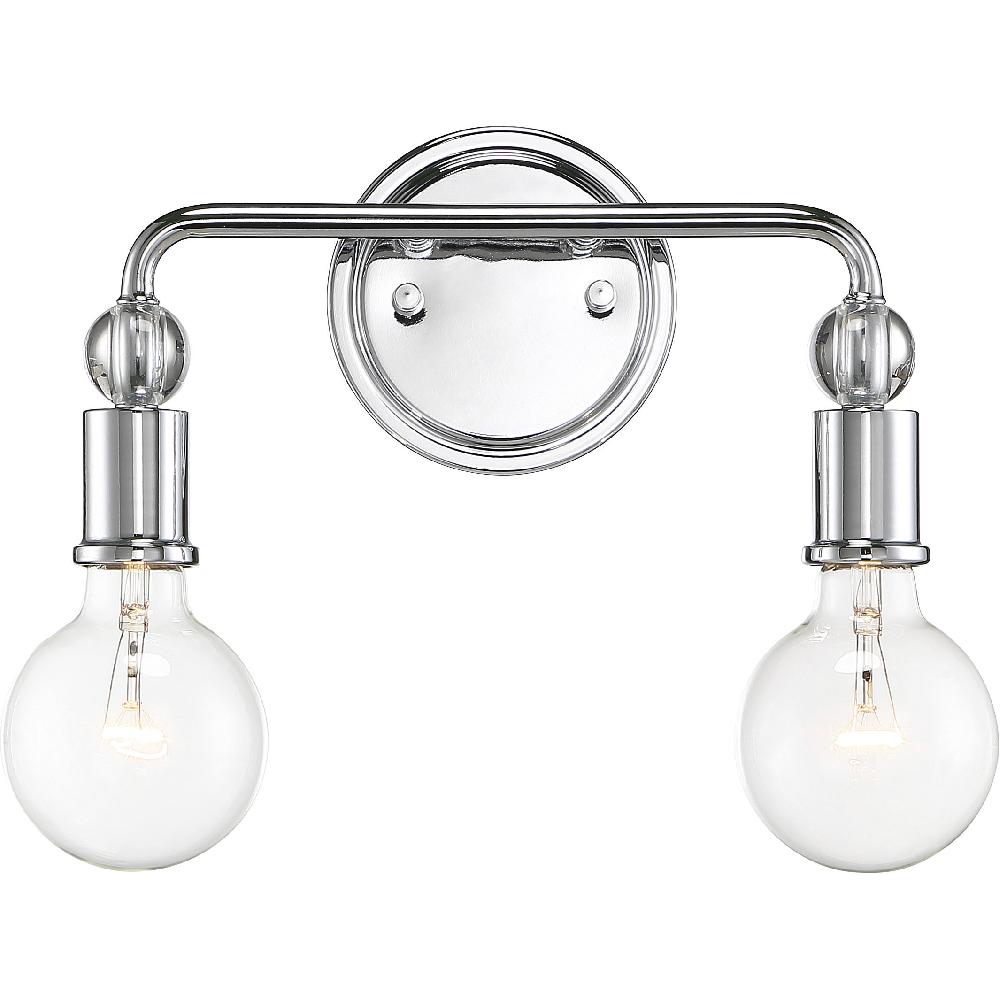 nuvo lighting Bounce 2 Light 13.88 inch Polished Nickel Vanity Light Wall Light