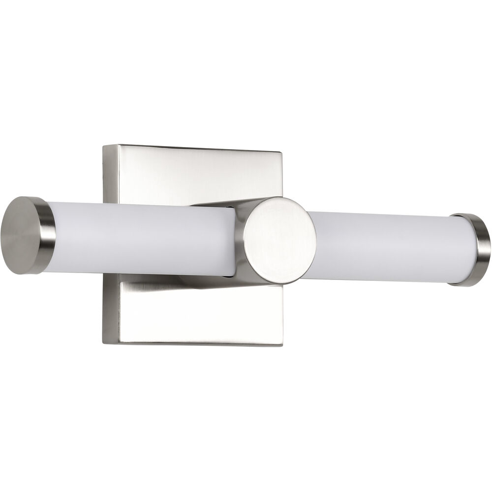 Nuvo Lighting Bowman LED 12 Inch Brushed Nickel Vanity Light Wall Light