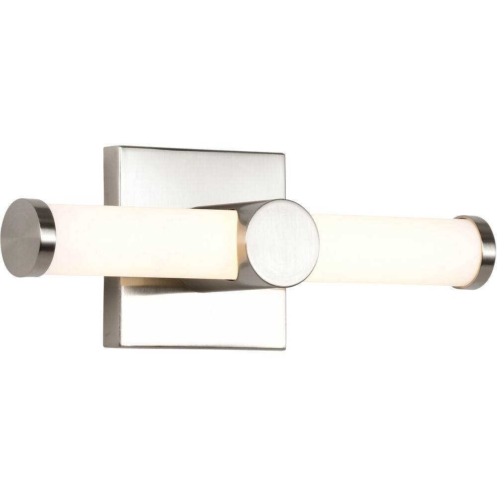 Nuvo Lighting Bowman LED 12 Inch Brushed Nickel Vanity Light Wall Light