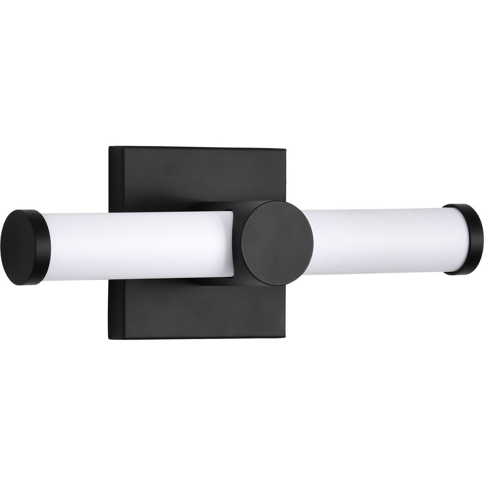 Nuvo Lighting Bowman LED 12 Inch Matte Black Vanity Light Wall Light