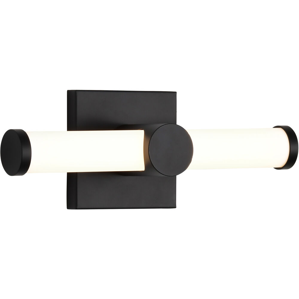 Nuvo Lighting Bowman LED 12 Inch Matte Black Vanity Light Wall Light