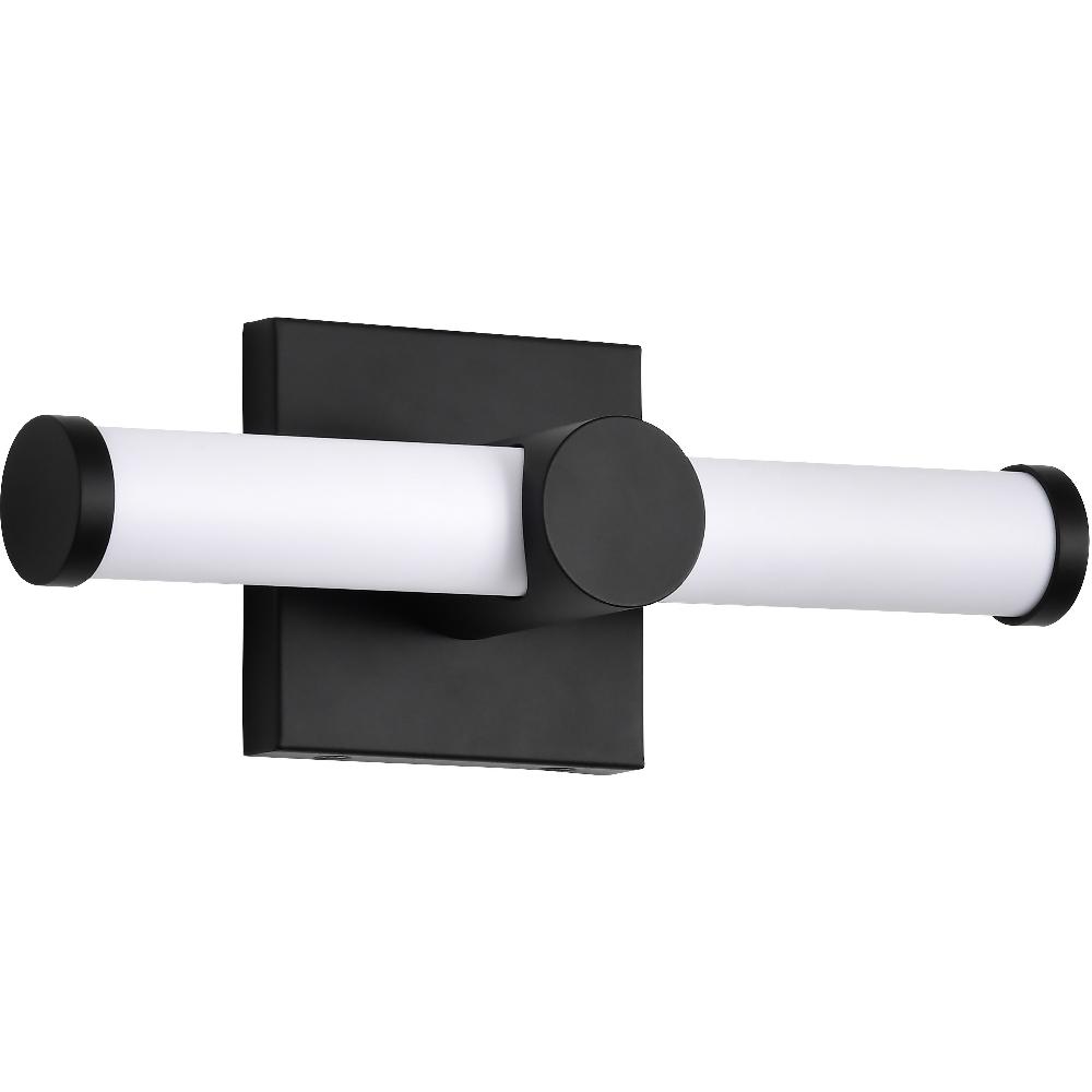 nuvo lighting Bowman LED 12 inch Matte Black Vanity Light Wall Light