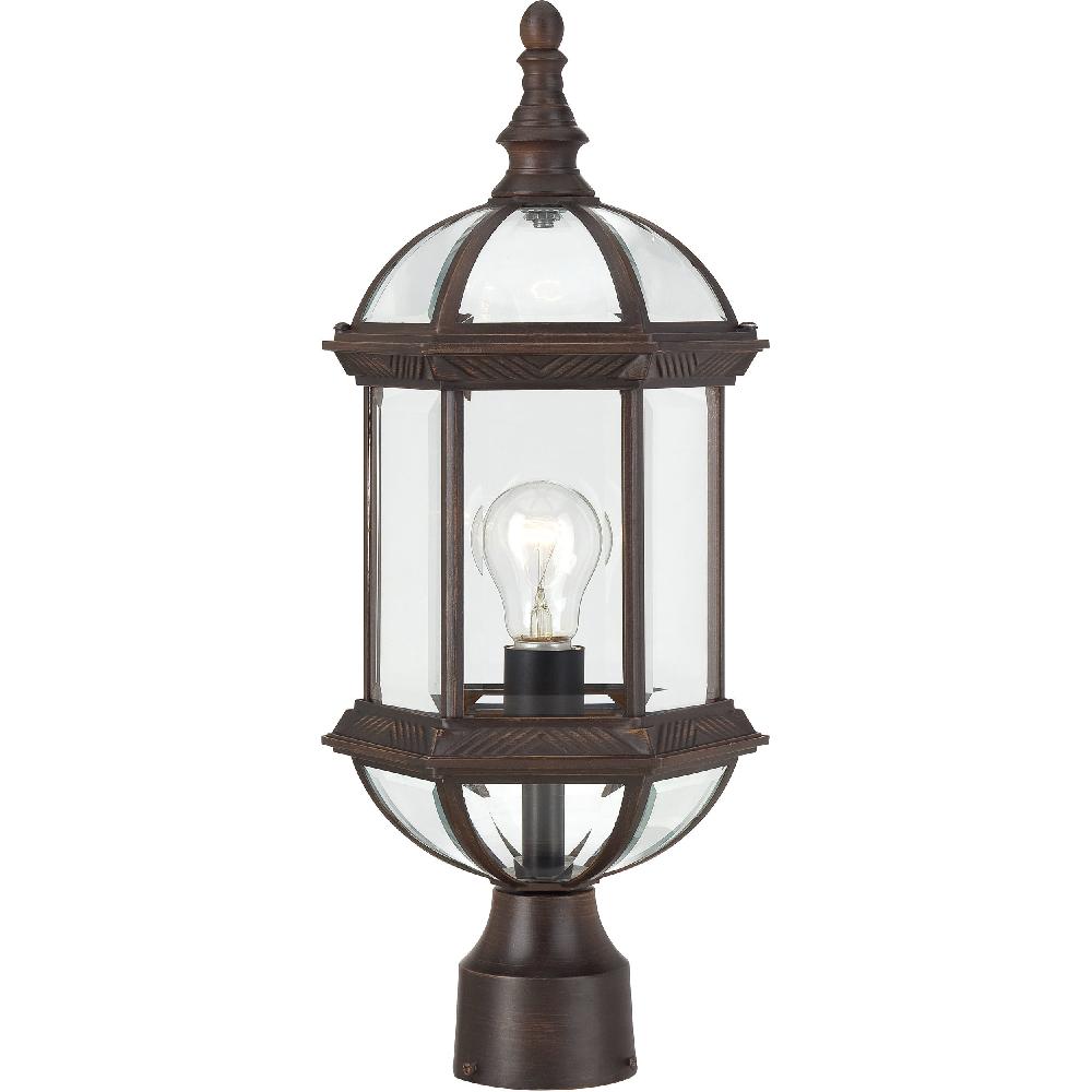 nuvo lighting Boxwood 1 Light 19 inch Rustic Bronze Outdoor Post Light