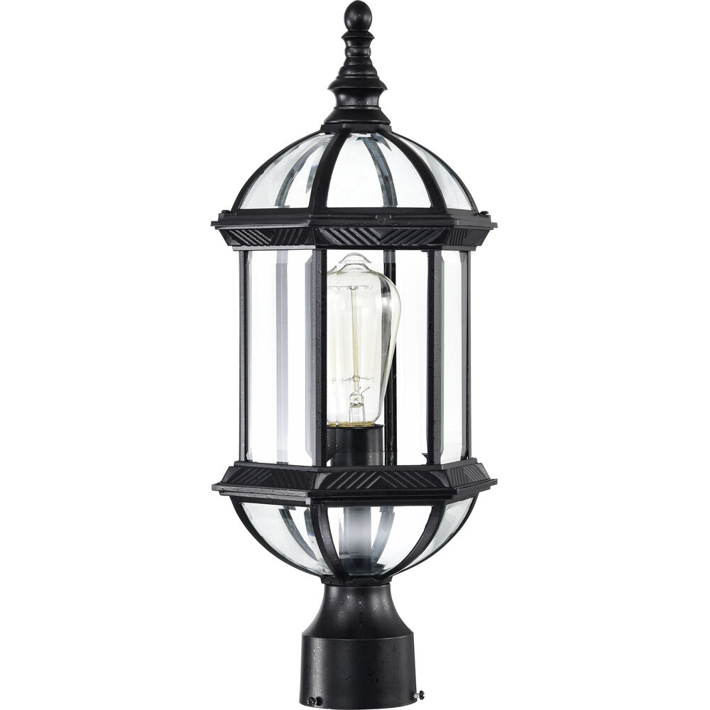 Nuvo Lighting Boxwood 1 Light 19 Inch Textured Black Outdoor Post Light