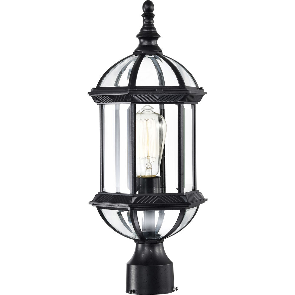 Nuvo Lighting Boxwood 1 Light 19 Inch Textured Black Outdoor Post Light