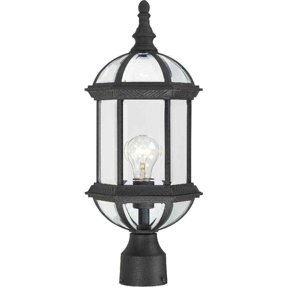 nuvo lighting Boxwood 1 Light 19 inch Textured Black Outdoor Post Light