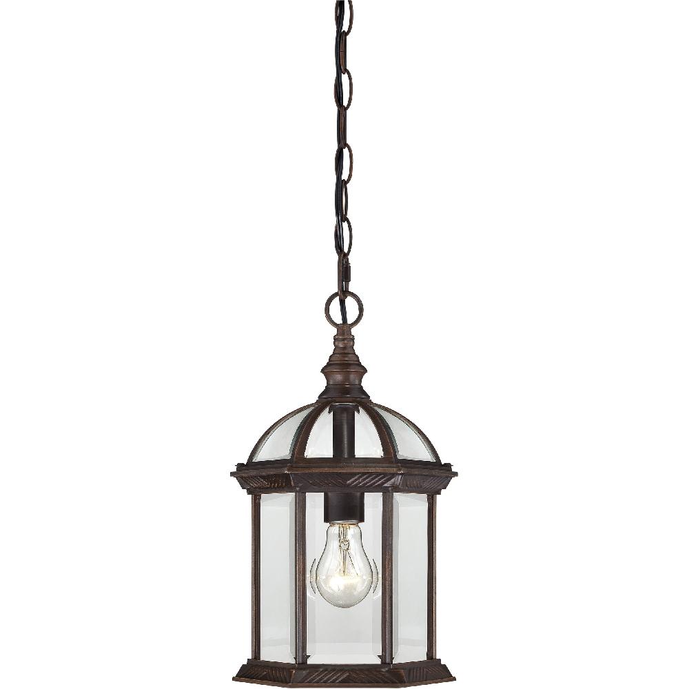 nuvo lighting Boxwood 1 Light 8 inch Rustic Bronze Outdoor Hanging Lantern